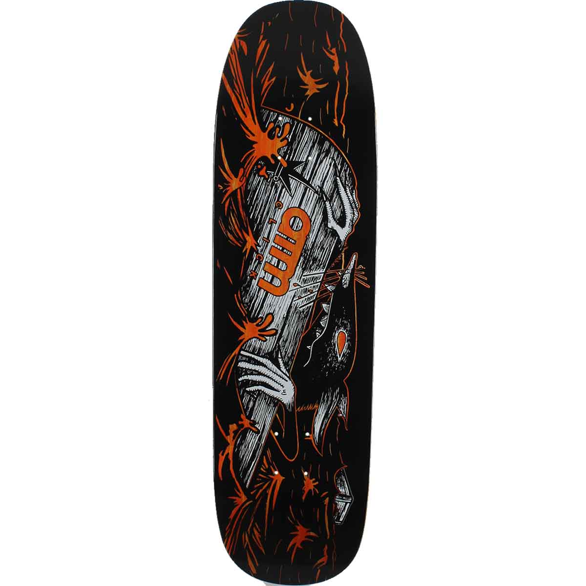 8.75x32 ATM Click Sea Rat Shovel Nose Shaped Deck - Orange Stain