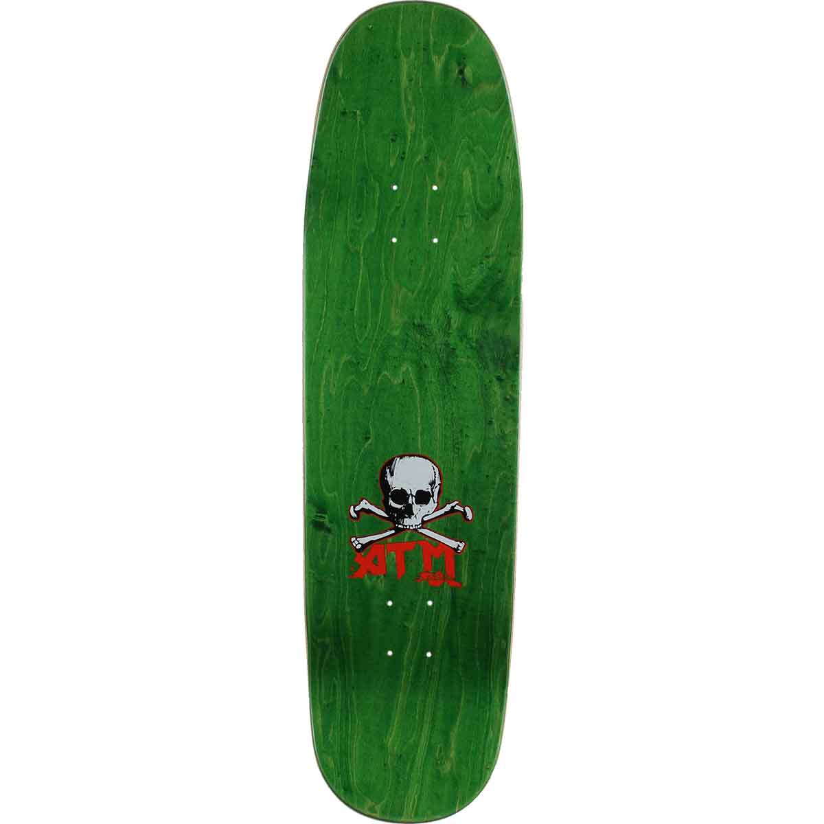 8.75x32 ATM Click Sea Rat Shovel Nose Shaped Deck - Orange Stain