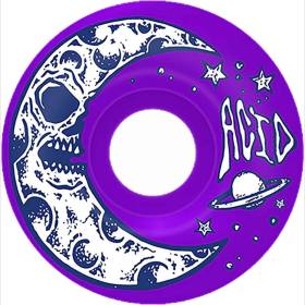 54mm 99a Acid Chemical Co Type A Moon Side Cuts Wheels - Purple