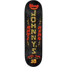 8.5x31.85 Antihero John Cardiel Superpower Deck - Black Stain