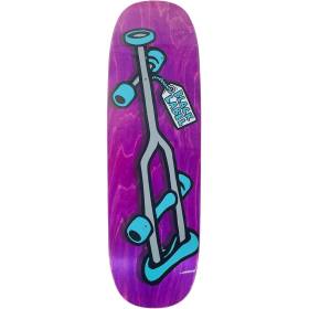 9.5x32.125 Black Label Crutch Tugboat Shaped Deck - Purple Stain