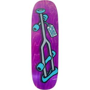 9.5x32.125 Black Label Crutch Tugboat Shaped Deck - Purple Stain