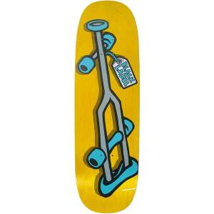 9.5x32.125 Black Label Crutch Tugboat Shaped Deck - Yellow Stain