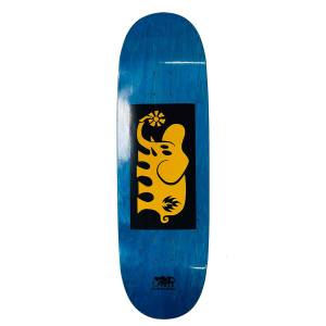 9.5x32.5 Black Label Elephant Block Custom Egg Shaped Deck - Blue Stain
