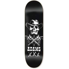 8.25x32.12 Black Label Jason Adams SixGun Classic Deck - Black