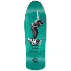 10x31.25 Black Label John and Jeff "FOREVER" Skateboarding Hall of Fame 12XU Shaped Deck - Aqua Stai