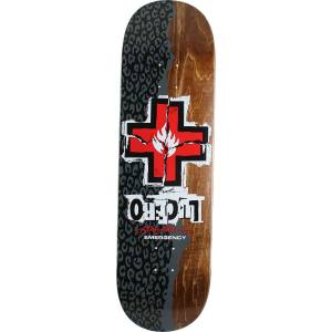 9x33.25 Black Label John Lucero Ripped Cross Deck - Brown Stain