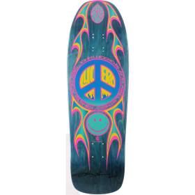 9.88x32.25 Black Label John Lucero Street Thing Re-Issue Shaped Deck - Signed - Blue Stain