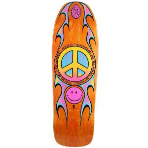 9.88x32.25 Black Label John Lucero Street Thing Re-Issue Shaped Deck - Orange Stain