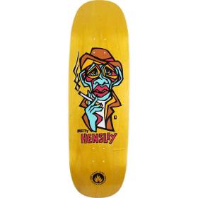 9.5x32.125 Black Label Matt Hensley Smoking Section Tugboat Shaped Deck - Yellow Stain