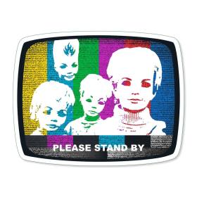 Black Label Stand By Vinyl Sticker - 2.75" x 3.5"