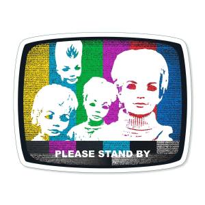 Black Label Stand By Vinyl Sticker - 2.75" x 3.5"