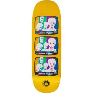 10x32.25 Black Label Stand By Jumbotron Shaped Deck - Yellow Stain