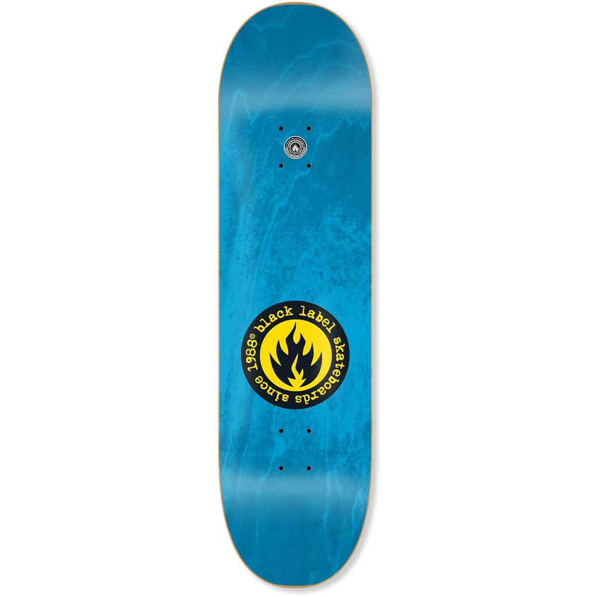 BLACK LABEL DECK  8.5×32 Black Label Stand By Skateboard Deck - Orange Stain 8.5x32