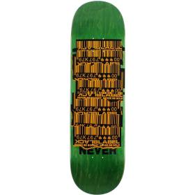 9x32.62 Black Label Thrashed Barcode Deck - Green Stain