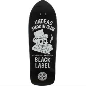 10.25x31.5 Black Label Undead Smokin' Club Riky Shape Deck - Black Dip