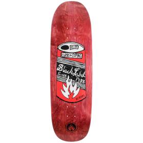 8.88x32.25 Black Label 35 Years Can Black Widow Shaped Deck - Red Stain