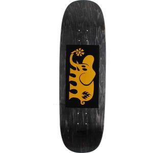 9.5x32.125 Black Label Elephant Yellow Tugboat Shaped Deck - Black Stain