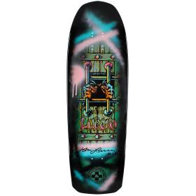 10x32.875 Black Label John Lucero OG Bars Sprayed Custom #2 Cross Shaped Deck - Signed