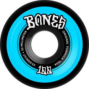 52mm 100a Bones 100s V5 SideCut Originals Wheels - Black/Blue