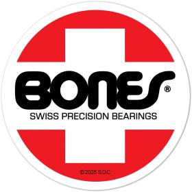 Bones Bearings OG Swiss Circle Sticker - 3" - PRE-ORDER