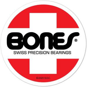 Bones Bearings OG Swiss Circle Sticker - 3" - PRE-ORDER