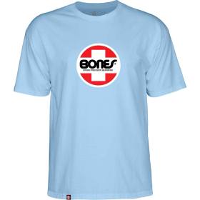 Bones Bearings OG Swiss Circle T-Shirt - Baby Blue - PRE-ORDER