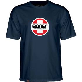 Bones Bearings OG Swiss Circle T-Shirt - Navy Blue - PRE-ORDER