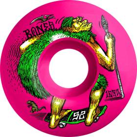 52mm 100a Bones 100s Neonderthal V4 Wide Originals Wheels - Pink