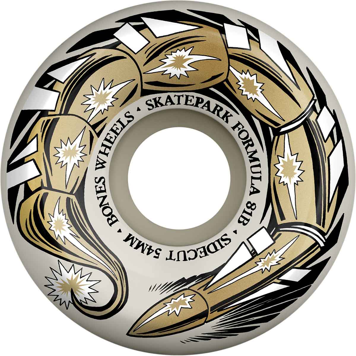 Bones Bones SPF P5 Sidecut Scorpeedo Skateboard Wheels - White