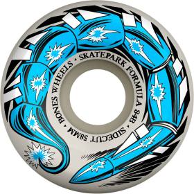 58mm 104a Bones SPF P5 Sidecut Scorpeedo Wheels - White/Blue