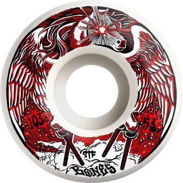 Bones STF V1 Standard Peg-Leg-Asus Skateboard Wheels - White