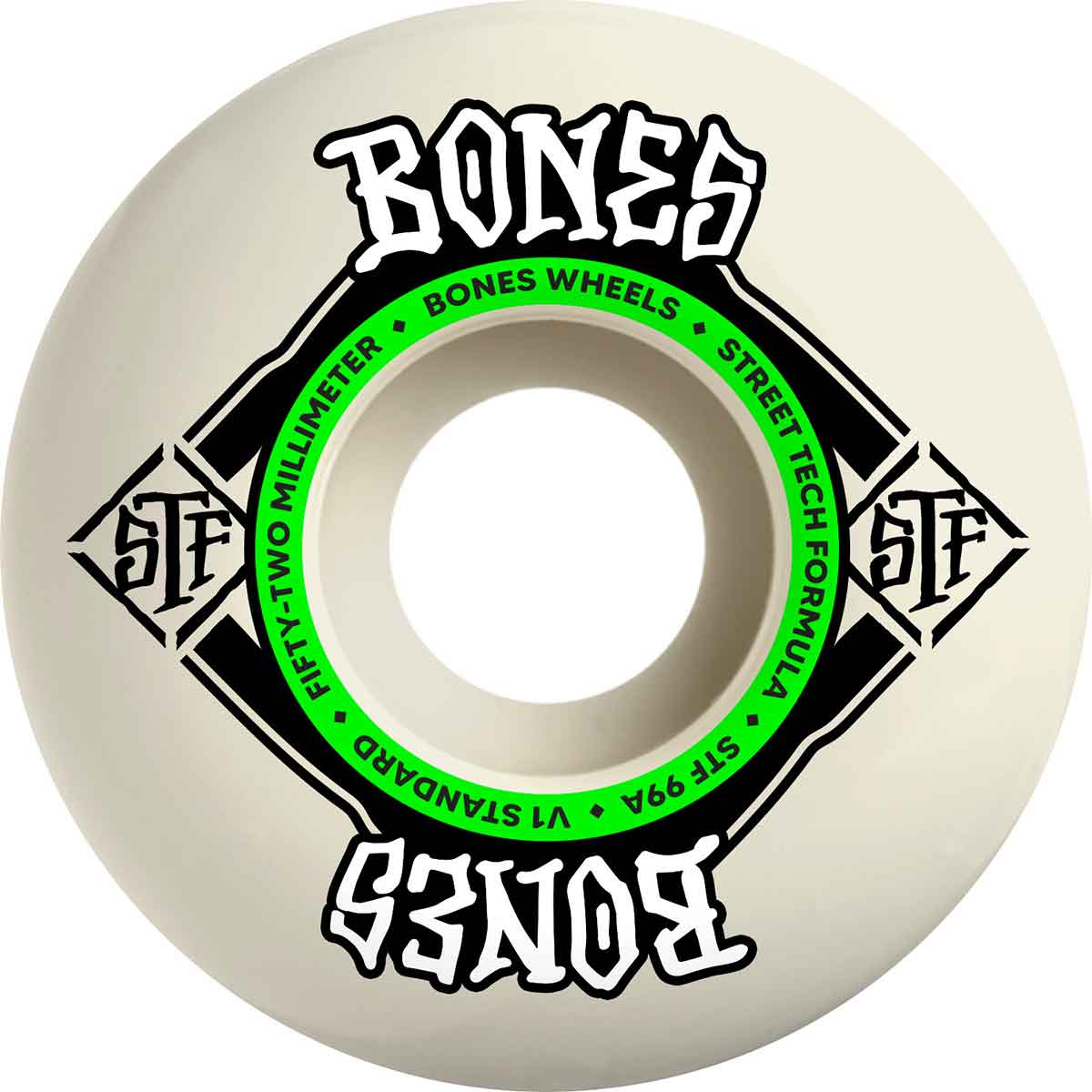 スケートボード BONES STF 52mm99a V1 BONES WHEELS STF Easy Streets Skateboard Wheels V1 Standard