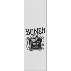 10.5x33 Bones Wheels Premium Printed Griptape - Better SK8 Than Never - Clear