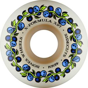 48mm 97a Bones X-Formula V5 Side-Cut Skull Berries Wheels - White
