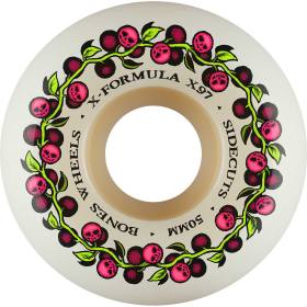 50mm 97a Bones X-Formula V5 Side-Cut Skull Berries Wheels - White