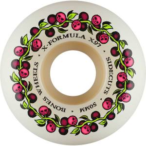 50mm 97a Bones X-Formula V5 Side-Cut Skull Berries Wheels - White