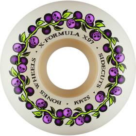 52mm 97a Bones X-Formula V5 Side-Cut Skull Berries Wheels - White
