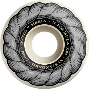 54mm 97a Bones X-Formula V1 Standard Wheels - White/Silver