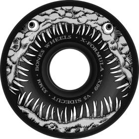 53mm 99a Bones X-Formula V5 Side-Cut Dark Waters Wheels - Black