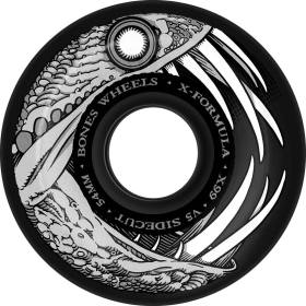 54mm 99a Bones X-Formula V5 Side-Cut Dark Waters Wheels - Black