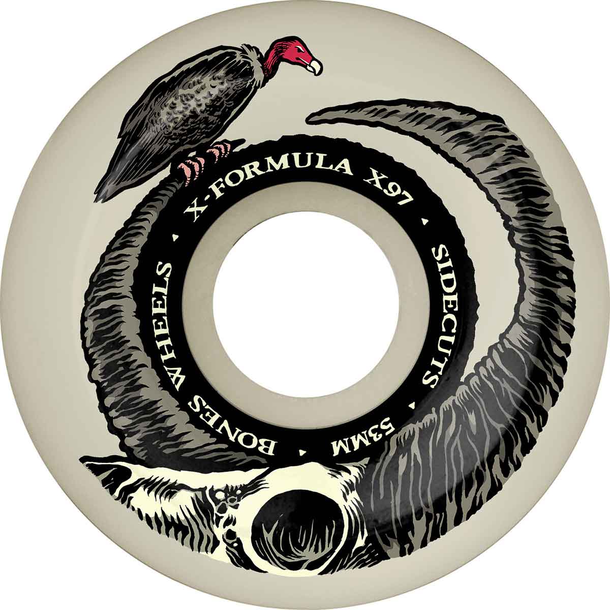 Bones X-Formula V6 Wide-cut Leaving Wheels Black 55MM 99A