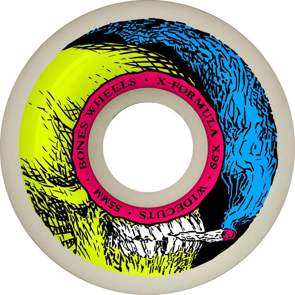新入荷 Bones Wheels Skateboard Skull Smokin Wide-Cut V6 X-Formula スケートボード