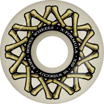 BONES X-FORMULA54㎜99a V7 Bones X-Formula V7 Double Lock Skateboard Wheels - gold
