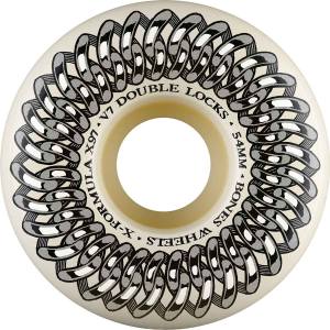 54mm 97a Bones X-Formula V7 Double-Lock Wheels - Natural