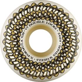 54mm 99a Bones X-Formula V7 Double-Lock Wheels - Natural