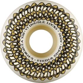 58mm 99a Bones X-Formula V7 Double-Lock Wheels - Natural