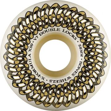 Bones X-Formula V7 Double-Lock Skateboard Wheels - Natural