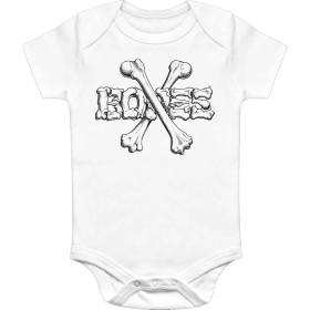 Bones Wheels Cross Bones Infant Onesie - White