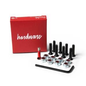 7/8" Allen Chocolate Longneck Hardware - Black/Silver/Red